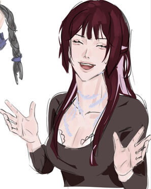 Colored sketch + face render